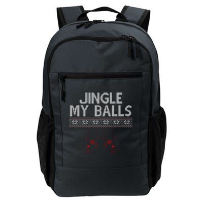 Jingle My Balls Funny Ugly Christmas Daily Commute Backpack