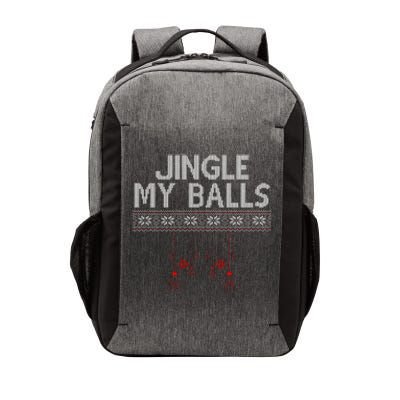 Jingle My Balls Funny Ugly Christmas Vector Backpack