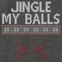Jingle My Balls Funny Ugly Christmas Vector Backpack