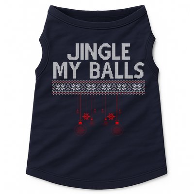 Jingle My Balls Funny Ugly Christmas Doggie Tank