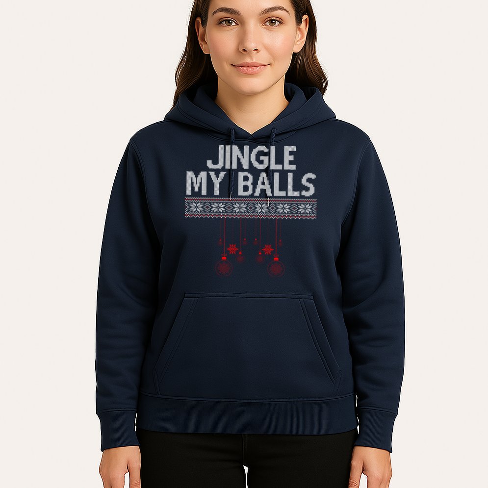 Jingle My Balls Funny Ugly Christmas Hoodie