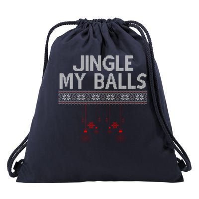 Jingle My Balls Funny Ugly Christmas Drawstring Bag