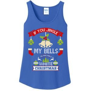 Jingle My Bells I'll Give You A White Christmas Funny Adult Gift Ladies Essential Tank