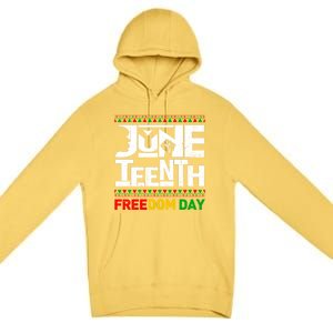 Juneteenth Melanin Black History Month Freedom Day African Gift Premium Pullover Hoodie