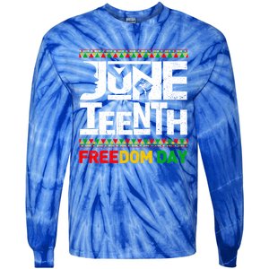 Juneteenth Melanin Black History Month Freedom Day African Gift Tie-Dye Long Sleeve Shirt