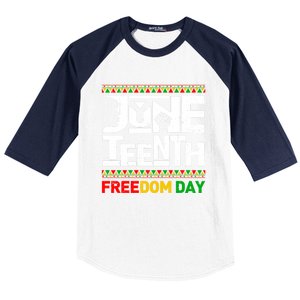 Juneteenth Melanin Black History Month Freedom Day African Gift Baseball Sleeve Shirt