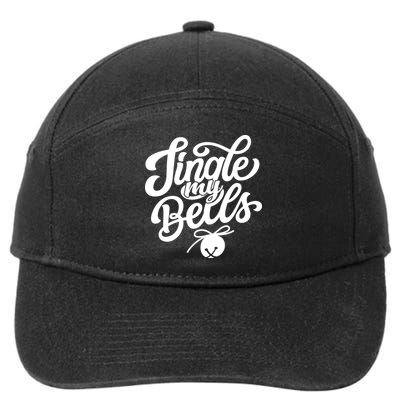 Jingle My Bells Funny Christmas Holiday 7-Panel Snapback Hat