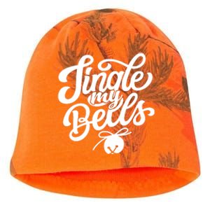 Jingle My Bells Funny Christmas Holiday Kati - Camo Knit Beanie