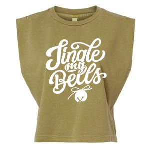 Jingle My Bells Funny Christmas Holiday Garment-Dyed Women's Muscle Tee