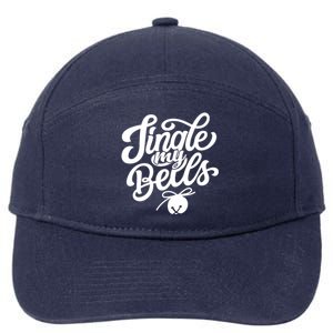 Jingle My Bells Funny Christmas Holiday 7-Panel Snapback Hat