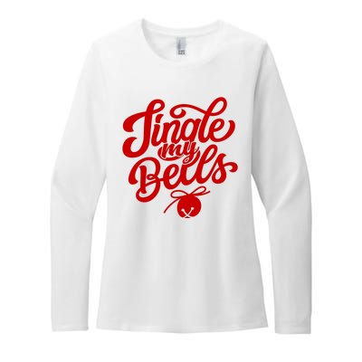 Jingle My Bells Funny Christmas Holiday Womens CVC Long Sleeve Shirt