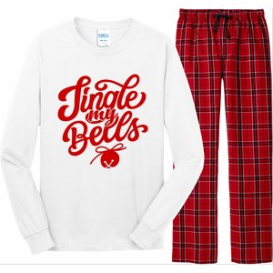 Jingle My Bells Funny Christmas Holiday Long Sleeve Pajama Set