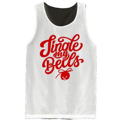 Jingle My Bells Funny Christmas Holiday Mesh Reversible Basketball Jersey Tank