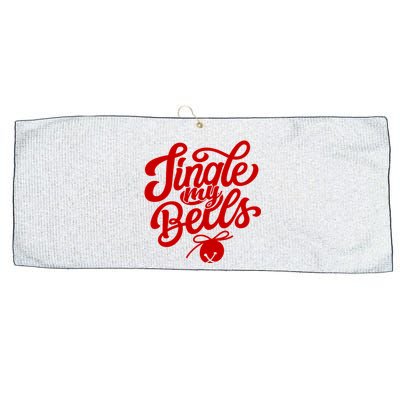 Jingle My Bells Funny Christmas Holiday Large Microfiber Waffle Golf Towel