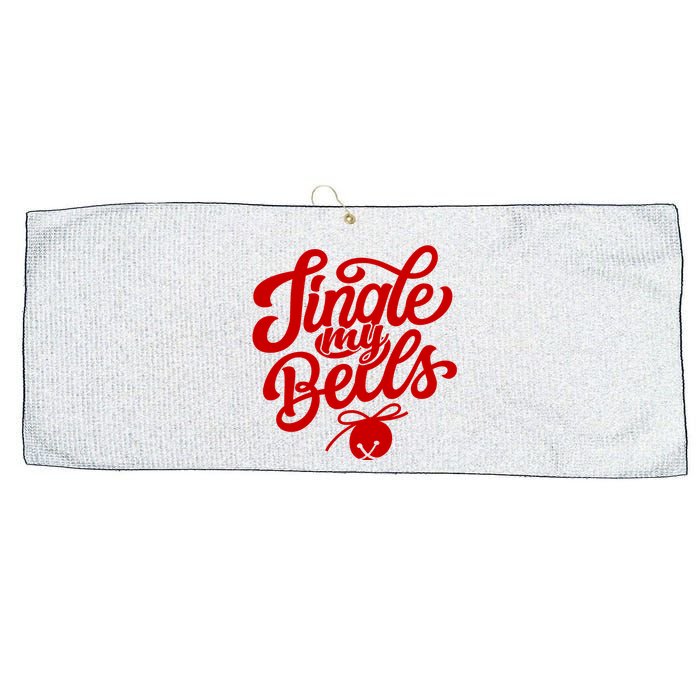 Jingle My Bells Funny Christmas Holiday Large Microfiber Waffle Golf Towel