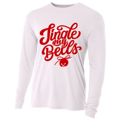 Jingle My Bells Funny Christmas Holiday Cooling Performance Long Sleeve Crew