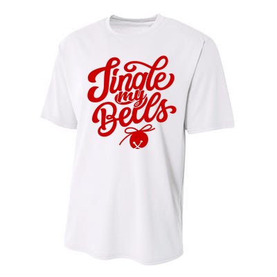 Jingle My Bells Funny Christmas Holiday Performance Sprint T-Shirt