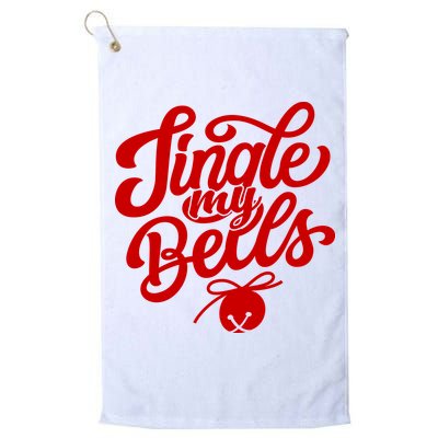 Jingle My Bells Funny Christmas Holiday Golf Towel