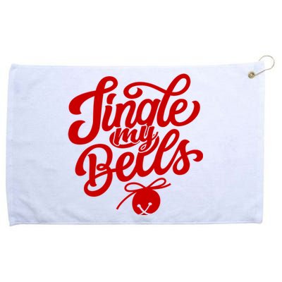 Jingle My Bells Funny Christmas Holiday Grommeted Golf Towel