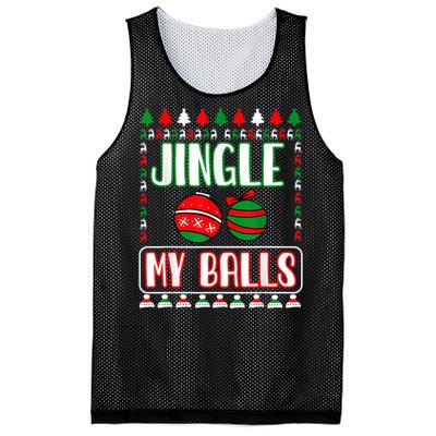 Jingle My Balls - Funny Christmas Holidays Xmas Mesh Reversible Basketball Jersey Tank