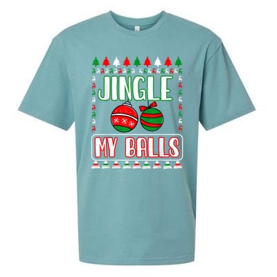 Jingle My Balls - Funny Christmas Holidays Xmas Sueded Cloud Jersey T-Shirt