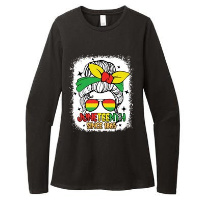 Juneteenth Melanin Black Natural Hair Afro Freedom Day Gift Womens CVC Long Sleeve Shirt