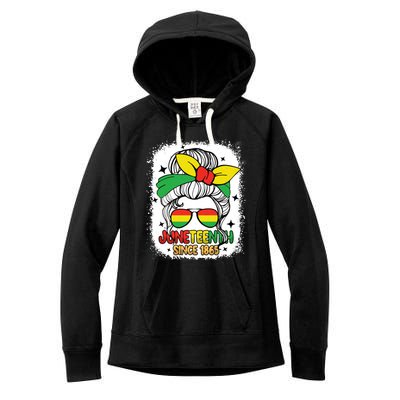 Juneteenth Melanin Black Natural Hair Afro Freedom Day Gift Women's Fleece Hoodie