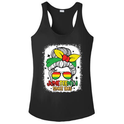 Juneteenth Melanin Black Natural Hair Afro Freedom Day Gift Ladies PosiCharge Competitor Racerback Tank