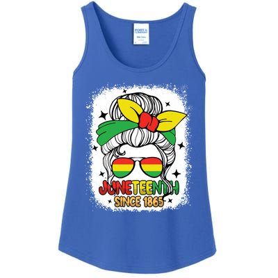 Juneteenth Melanin Black Natural Hair Afro Freedom Day Gift Ladies Essential Tank