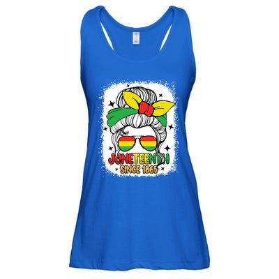 Juneteenth Melanin Black Natural Hair Afro Freedom Day Gift Ladies Essential Flowy Tank