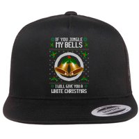 Jingle My Bells I Will Give You A White Christmas Xmas Flat Bill Trucker Hat