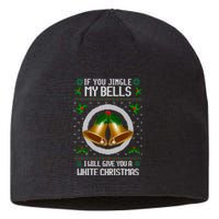 Jingle My Bells I Will Give You A White Christmas Xmas Sustainable Beanie