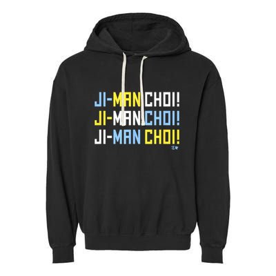 Ji Man Choi Jiman Choi Chant Tampa Bay Baseball Garment-Dyed Fleece Hoodie