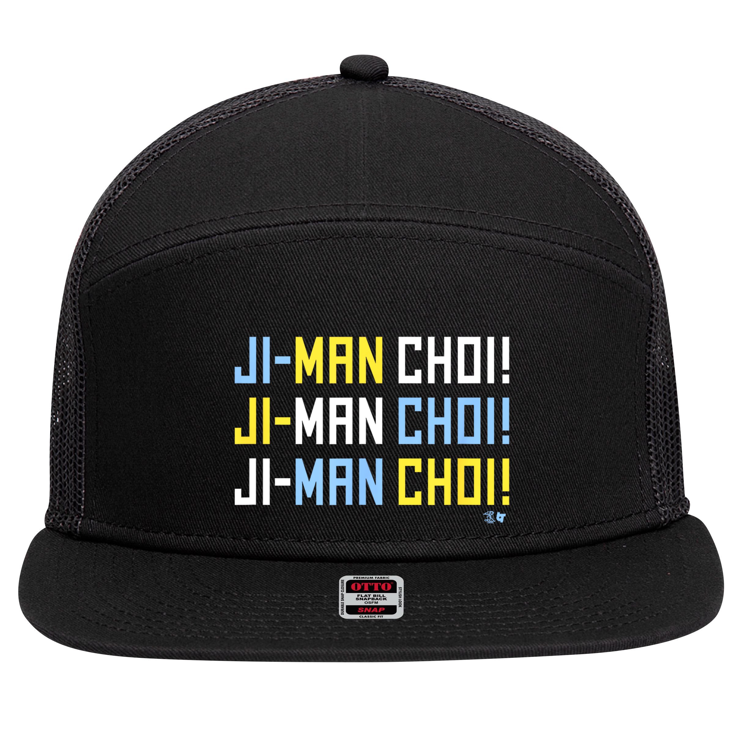 Ji Man Choi Jiman Choi Chant Tampa Bay Baseball 7 Panel Mesh Trucker Snapback Hat