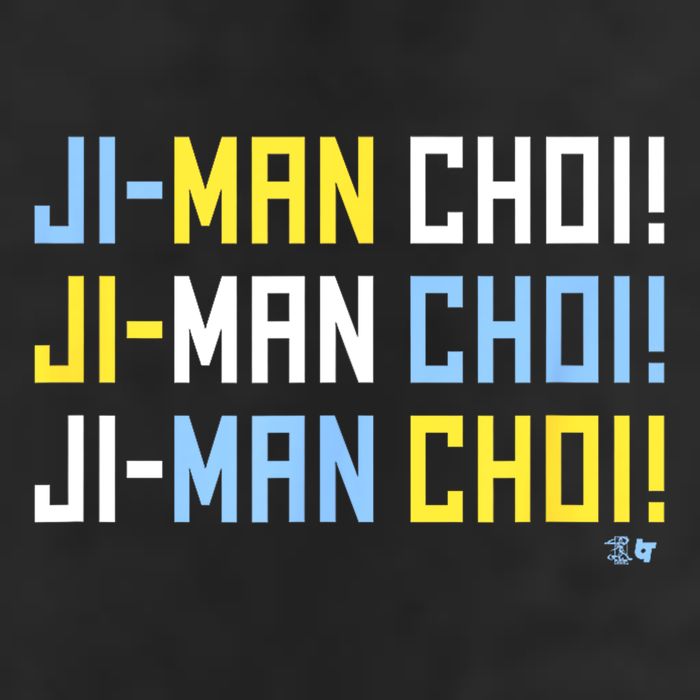 Ji Man Choi Jiman Choi Chant Tampa Bay Baseball 7 Panel Mesh Trucker Snapback Hat