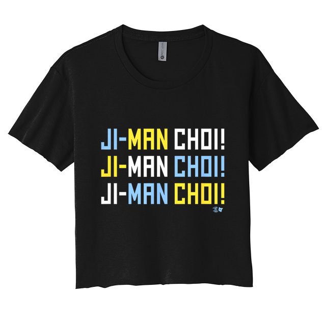 Ji Man Choi Jiman Choi Chant Tampa Bay Baseball Crop Top