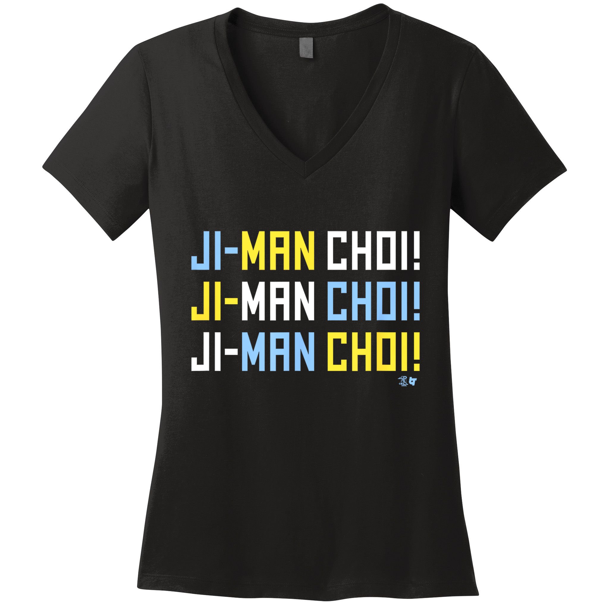 Ji Man Choi Jiman Choi Chant Tampa Bay Baseball Women's V-Neck T-Shirt