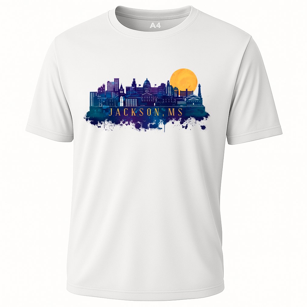 Jackson Mississippi City Cooling Performance Crew T-Shirt