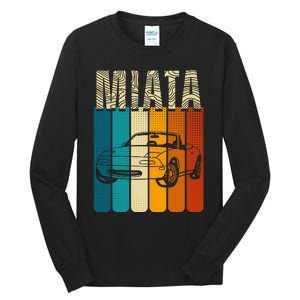 Japanese Miata Car Retro Sports Car Legend 90s Tall Long Sleeve T-Shirt