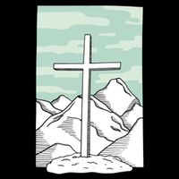 Jesus Mountain Cross Wool Snapback Cap