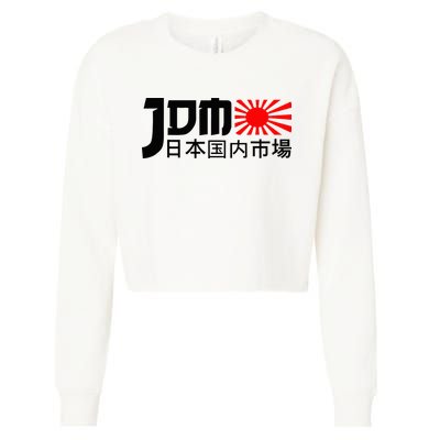 Jdm Motorsport Car Tuning Automotive Cropped Pullover Crew