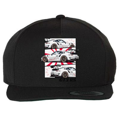 Jdm Motorsports Car Drift Gt3 Rs Car Comic Style Japan Wool Snapback Cap