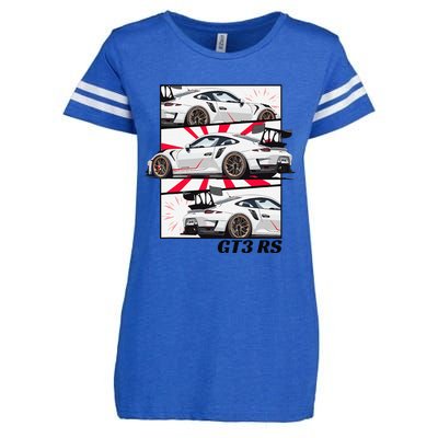 Jdm Motorsports Car Drift Gt3 Rs Car Comic Style Japan Enza Ladies Jersey Football T-Shirt