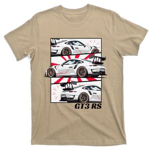 Jdm Motorsports Car Drift Gt3 Rs Car Comic Style Japan T-Shirt