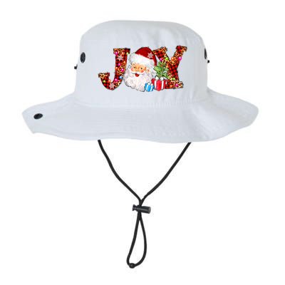 Joy Merry Christmas Santa Claus Xmas Lights Buffalo Plaid Gift Legacy Cool Fit Booney Bucket Hat