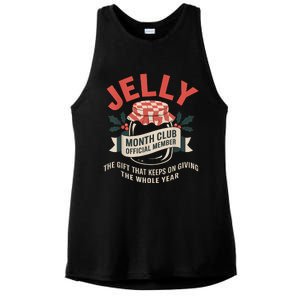 Jelly Month Club Member Funny Foodie Gift Idea Ladies PosiCharge Tri-Blend Wicking Tank