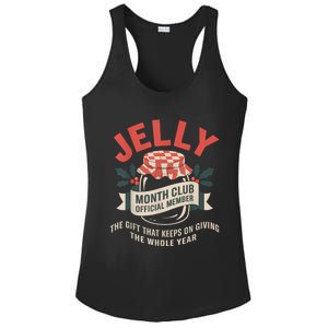 Jelly Month Club Member Funny Foodie Gift Idea Ladies PosiCharge Competitor Racerback Tank