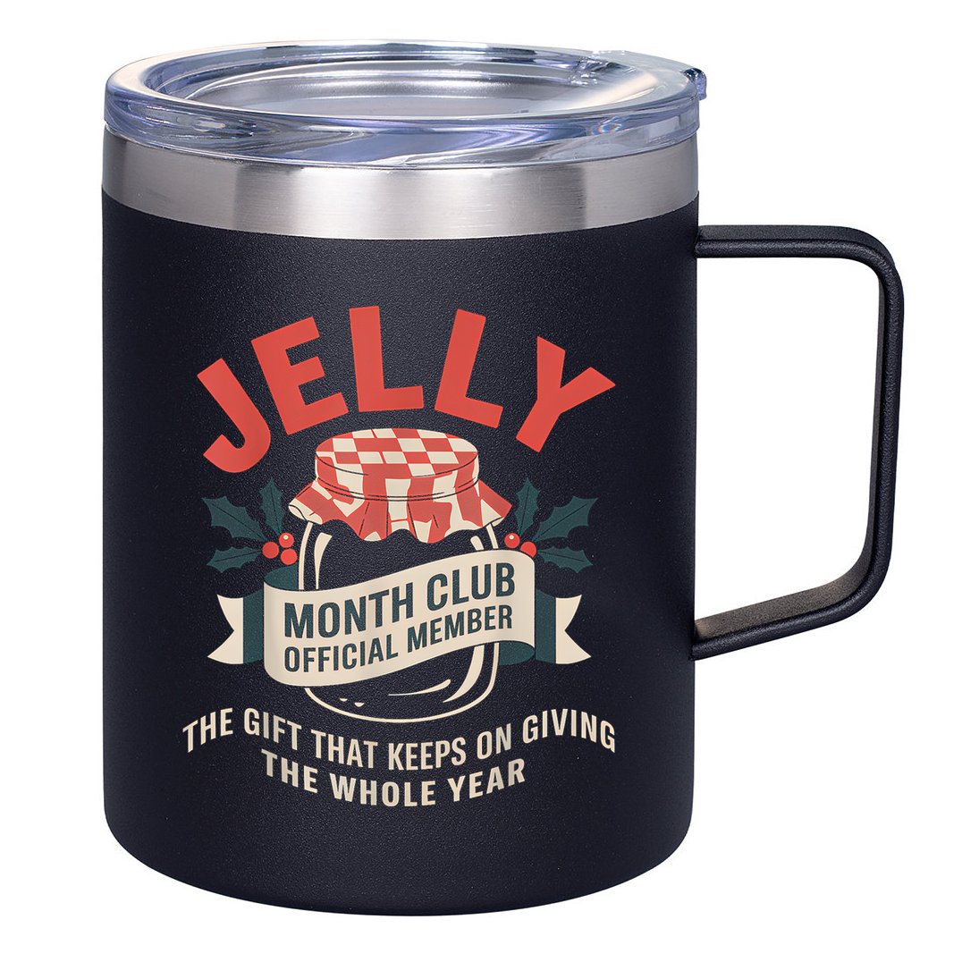 Jelly Month Club Member Funny Foodie Gift Idea 12oz Stainless Steel Coffee Mug