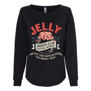 Jelly Month Club Member Funny Foodie Gift Idea Womens California Wash Sweatshirt