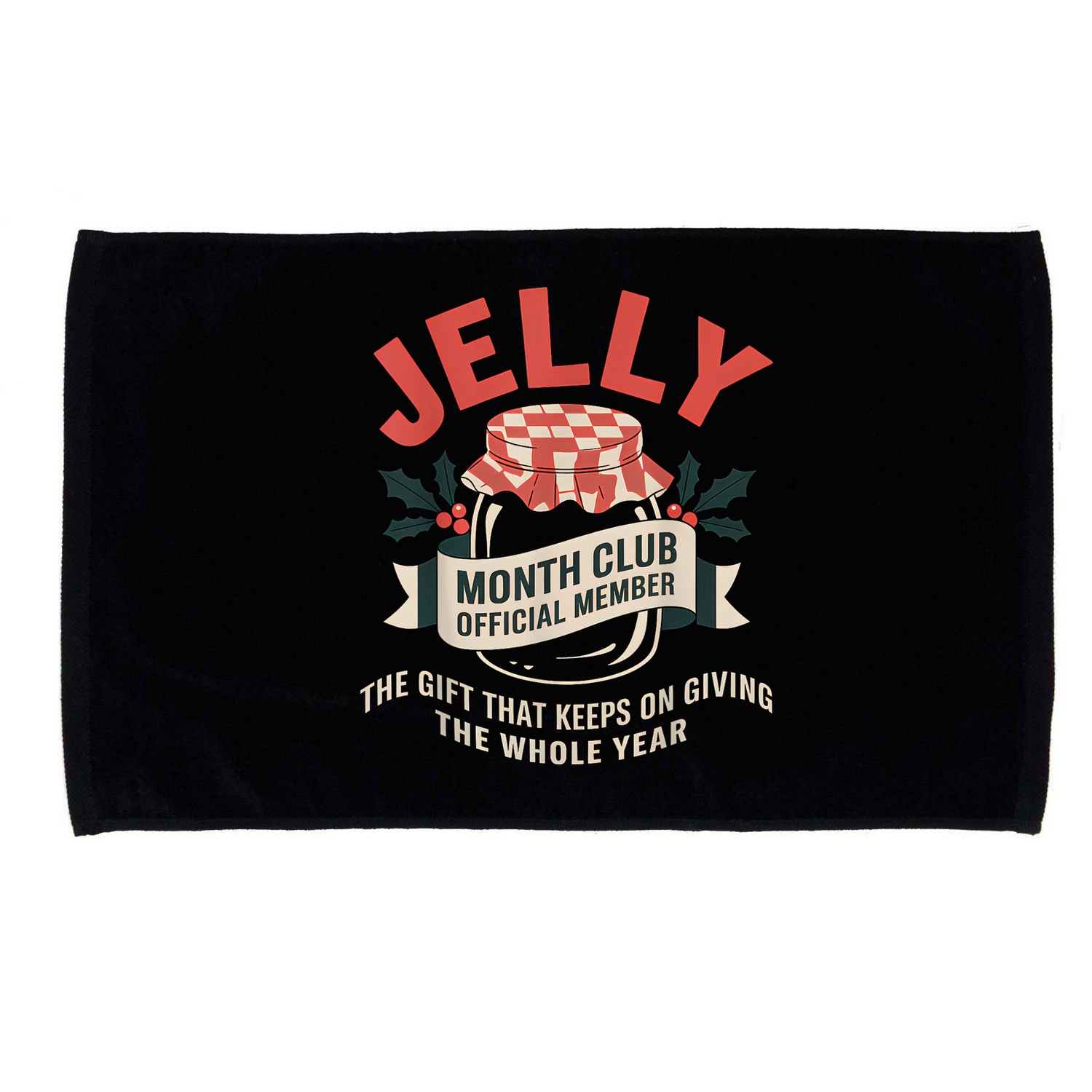 Jelly Month Club Member Funny Foodie Gift Idea Microfiber Hand Towel